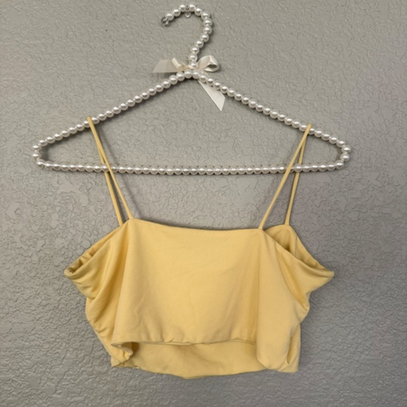 Banana Yellow Crop Top - Picture 2 of 2